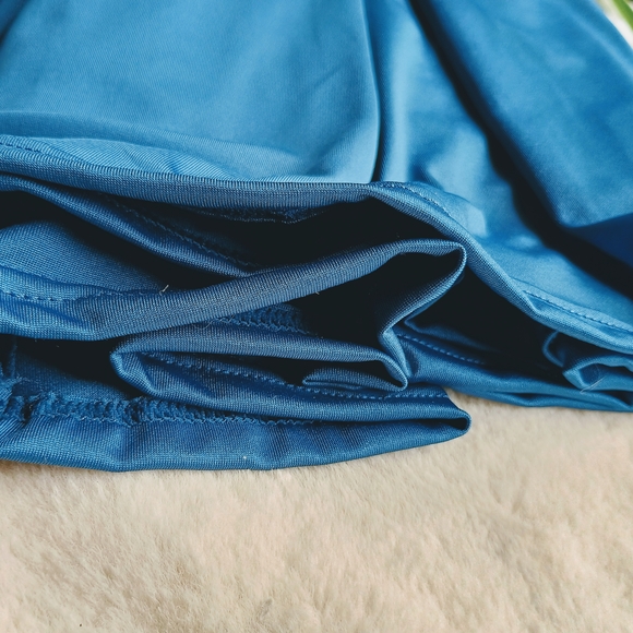 Pretty Blue Pleated A-Line Skorts for Casual Wear, Sz XXL, Sporty, Comfortable - Picture 7 of 10